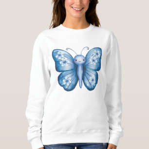 Blauwe vlinder trui
