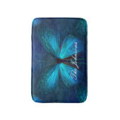 Blauwe vlinder van Joy & Luck Badmat (Voorkant Verticaal)