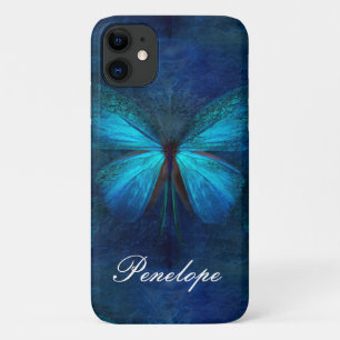 Blauwe vlinder van Joy & Luck iPhone 11 Hoesje