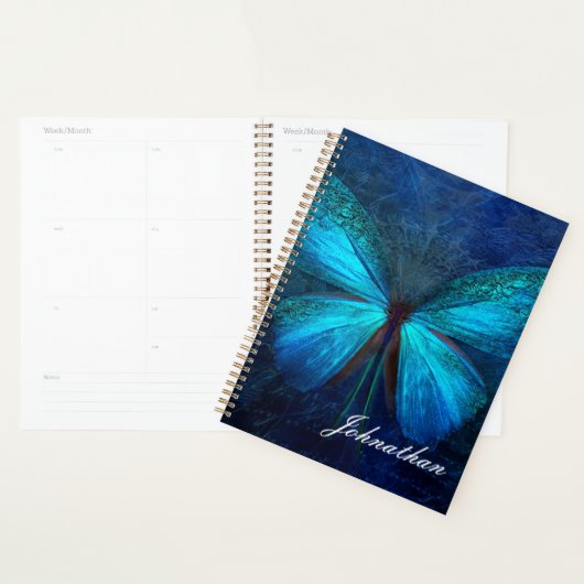Blauwe vlinder van Joy & Luck Planner (Display)