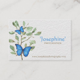 Blauwe vlinder - Visitekaartje