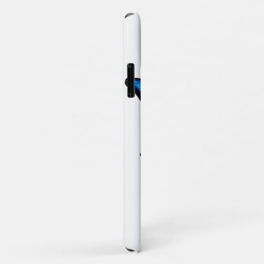 Blauwe vlinderaqua-waterverf Case-Mate iPhone case (Achterkant/rechts)