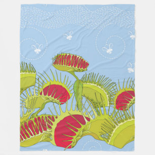 blauwe vlinderdeken fleece deken