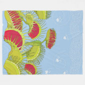 blauwe vlinderdeken fleece deken (Voorkant (Horizontaal))