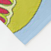 blauwe vlinderdeken fleece deken (Hoek)