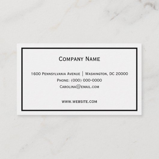 Blauwe vlindergras visitekaartje (Achterkant)