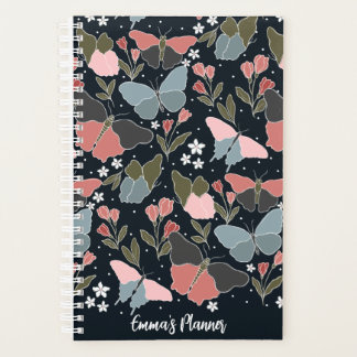 Blauwe vlinderplanner | Schattigee aanpasbare plan Planner