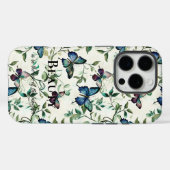 Blauwe Vlinders Beauty Quote Case-Mate iPhone Case (Achterkant (horizontaal))