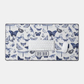  blauwe vlinders bureaumat (Keyboard & Muis)