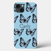 Blauwe Vlinders Case-Mate iPhone Case (Achterkant)