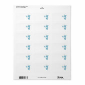 Blauwe Vlinders Etiket (Full Sheet)