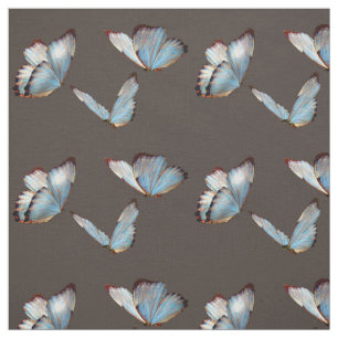 Blauwe vlinders herhalen patroon stof