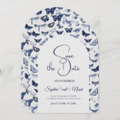  blauwe vlinders kaart (Voorkant / Achterkant)