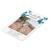 Blauwe vlinders Lijst Weddenschap Opslaan Foto dat Magneet (Linkerzijde)