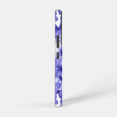 Blauwe Vlinders Modern Elegant Custom Monogram Samsung Galaxy Hoesje (Rechterkant)