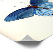 blauwe vlinders poster (Hoek)
