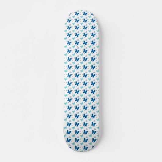 blauwe vlinders skateboard (Voorkant)