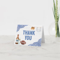 Blauwe Voetbal Baby Shower