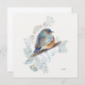 Blauwe Vogel Aquarel Kunst (Voorkant / Achterkant)