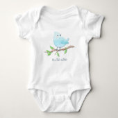 Blauwe Vogel Baby Body Romper (Voorkant)