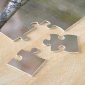 Blauwe vogel in de boom legpuzzel (Zijkant)