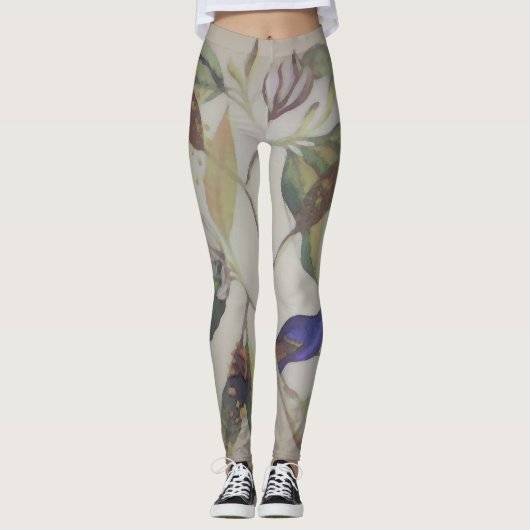 Blauwe vogel - Leggings (Voorkant)