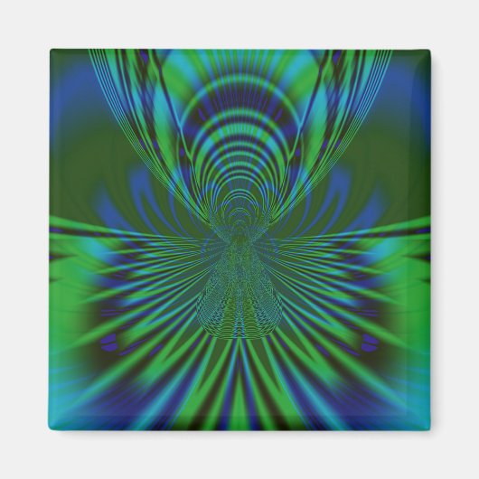 Blauwe Vogel Magneet (Voorkant)