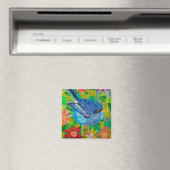 Blauwe vogel magneet (Insitu (Vaatwasser))
