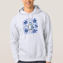Blauwe Vogel met bloemen