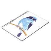 Blauwe vogel notitieboek (Linkerzijde)