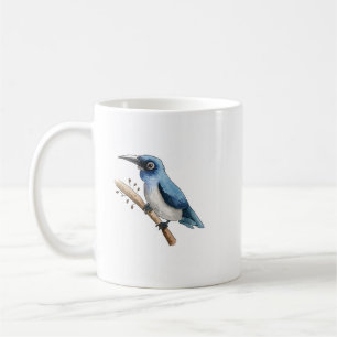 Blauwe Vogel op een Tak Koffiemok