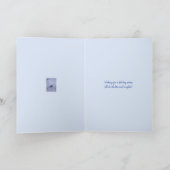 Blauwe Vogel Prettige Feestdagen Wenskaart (Binnen)