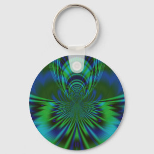 Blauwe Vogel Sleutelhanger