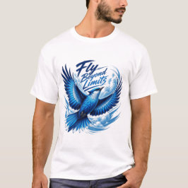 blauwe vogel t-shirt