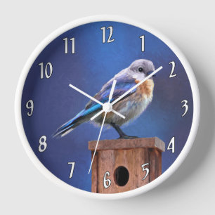 Blauwe Vogel (Vrouwelijk) Schilderij - Originele V