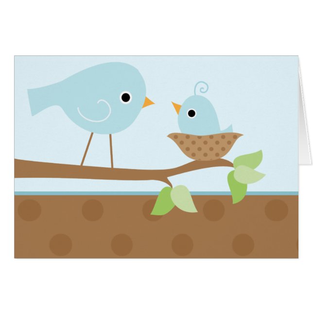 Blauwe vogelnest (Voorkant Horizontaal)