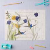 Blauwe vogelpest Vloerweefsel Tissuepapier (Craft)