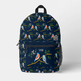 Blauwe vogels Blauwe Rugzak