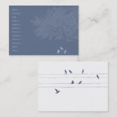 Blauwe vogels - Chubby Visitekaartje (Voorkant / Achterkant)