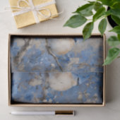 Blauwe Vogels en Bloesems Decoupage Weefseldocumen Tissuepapier (Geschenk)