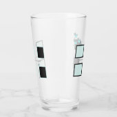 Blauwe vogels in de vlucht glas (Rechts)