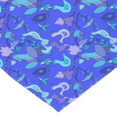 Blauwe vogels korte tafelloper (Hoek)