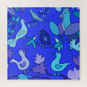 Blauwe Vogels Legpuzzel