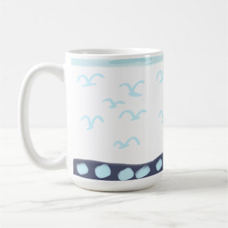 Blauwe vogels mok-keramiek koffiemok