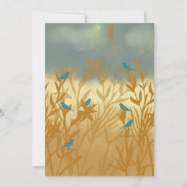 Blauwe vogels save the date