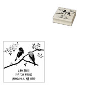 Blauwe Vogels Stempel (Gestempeld)