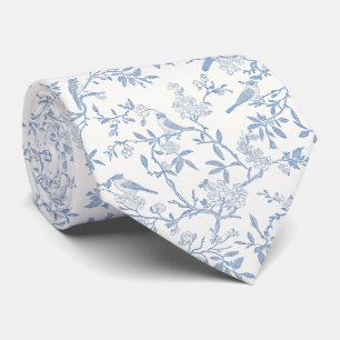Blauwe vogels toile de jouy das
