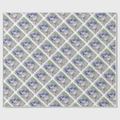 BLAUWE VOGELS VAN PARADISE CADEAUPAPIER (Vlak)