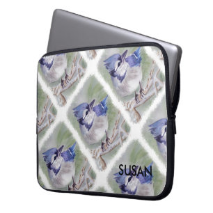 BLAUWE VOGELS VAN PARADISE LAPTOP SLEEVE