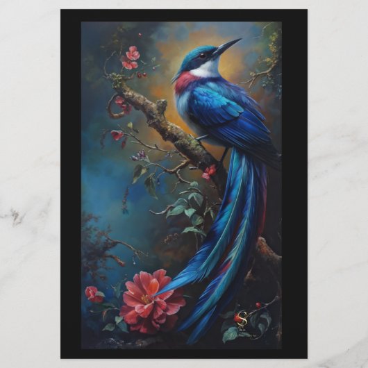 Blauwe Vogelvlieger Flyer (Voorkant)